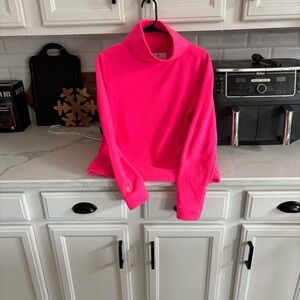 Dudley Stephens Neon Pink Fleece Top